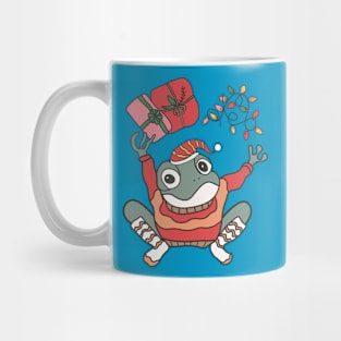 Funny Christmas Frog Mug